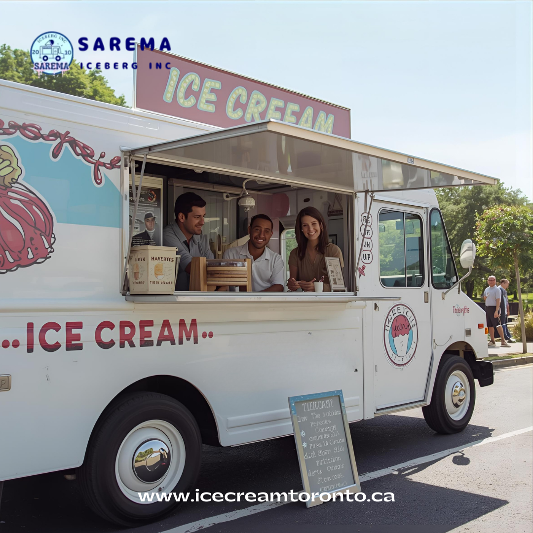 Birthday party ice cream truck