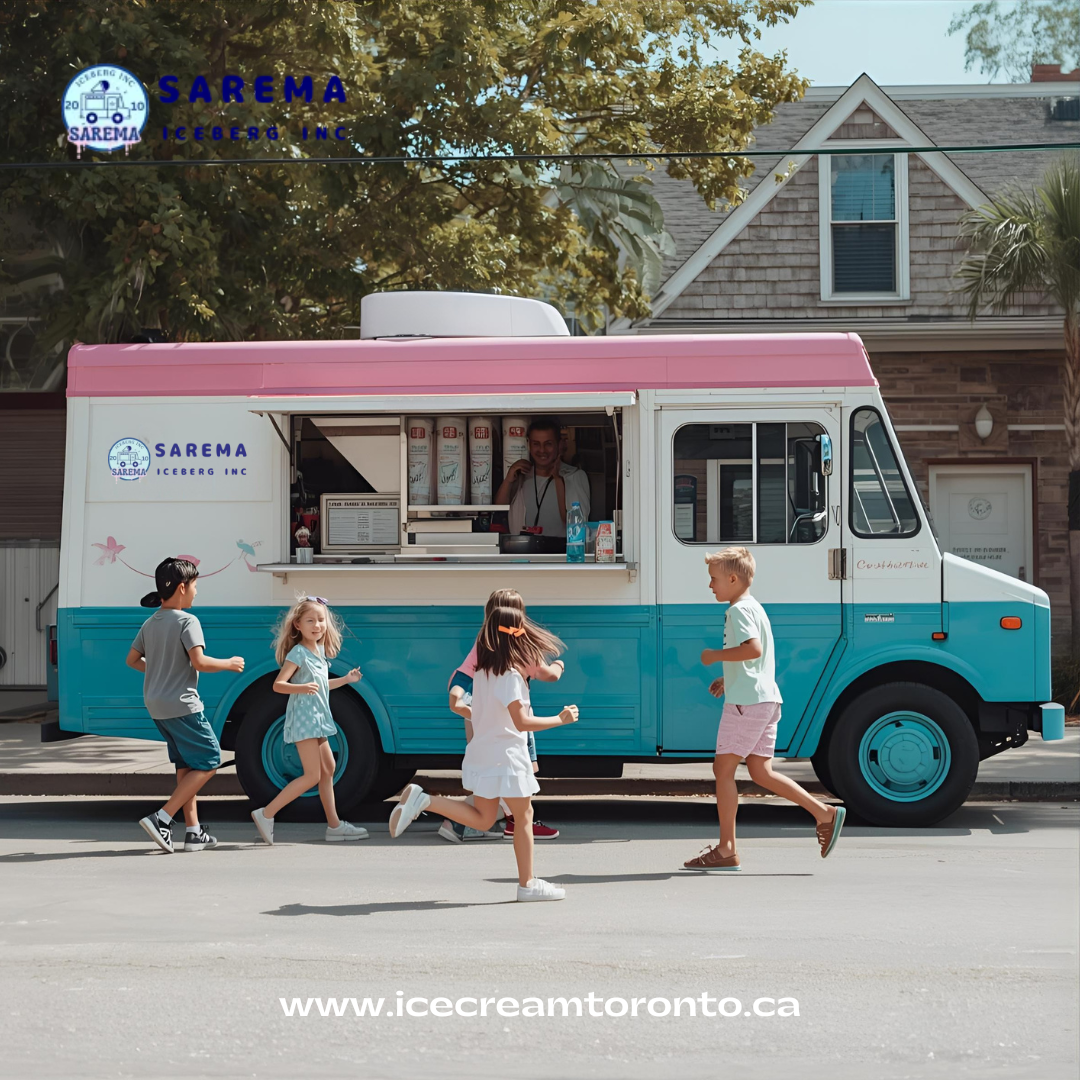 Ice cream truck for community festival